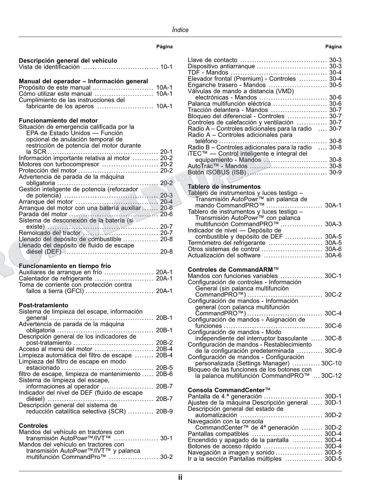 John Deere 6230R 6250R Tractor Manual del Operador Español MY2019-