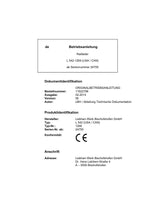Liebherr L542 USACAN Radlader Betriebsanleitung ser 24755