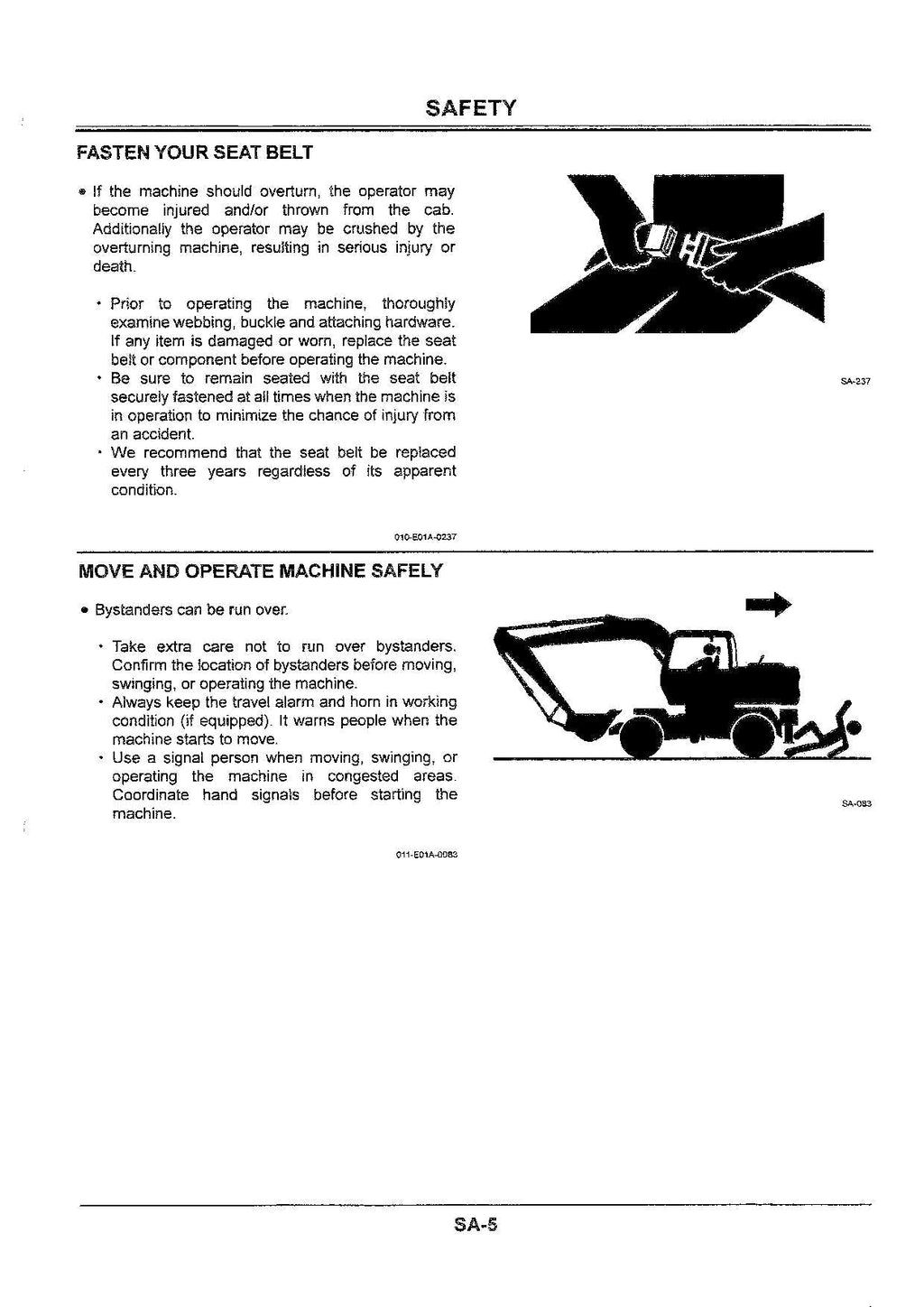 Manual técnico de diagnóstico y esquema de la excavadora HITACHI EX125WD-5
