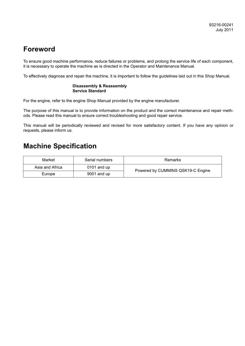 Hitachi ZW550-G Wheel Loader Workshop Manual