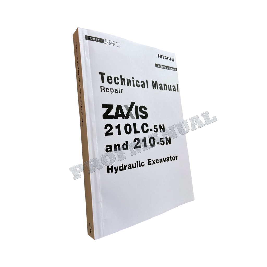 HITACHI ZAXIS 210-5N 210LC-5N EXCAVATOR REPAIR SERVICE MANUAL + !BONUS!