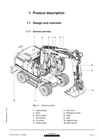 Liebherr A904 C-Litronic Excavator Operators manual serial 1005