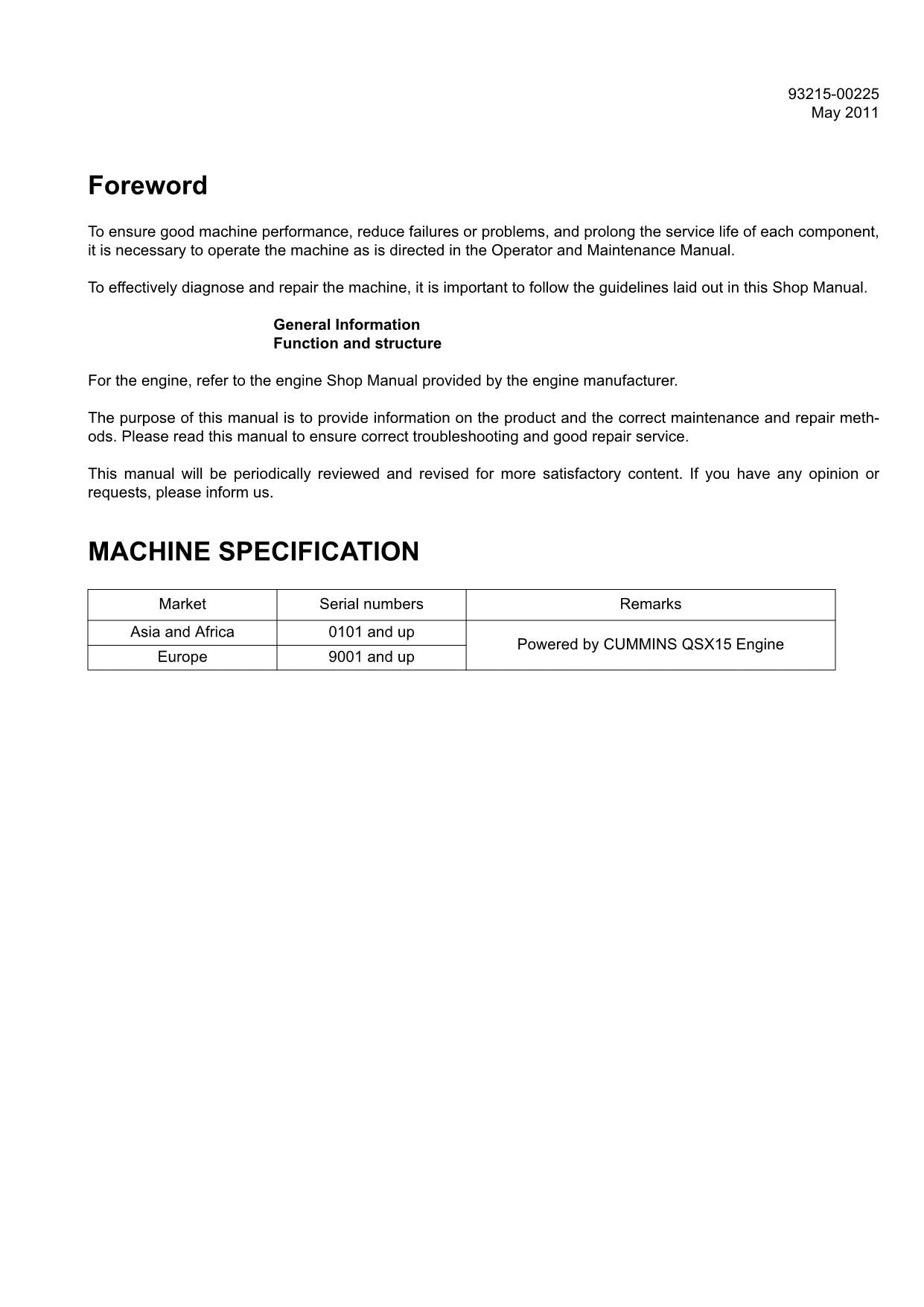 Hitachi ZW370-G Wheel Loader Technical Manual Operational Principle