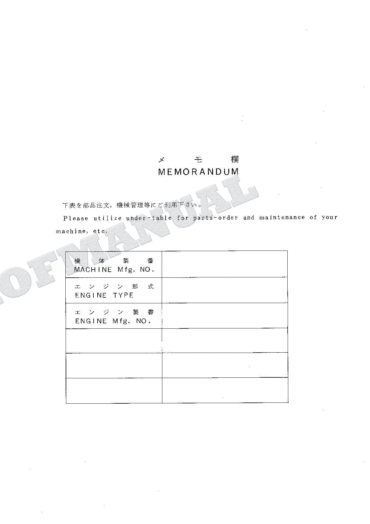 HITACHI EX135USR Excavator Parts Catalog Manual SN 001001-