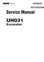HITACHI UH031 EXCAVATOR SERVICE MANUAL