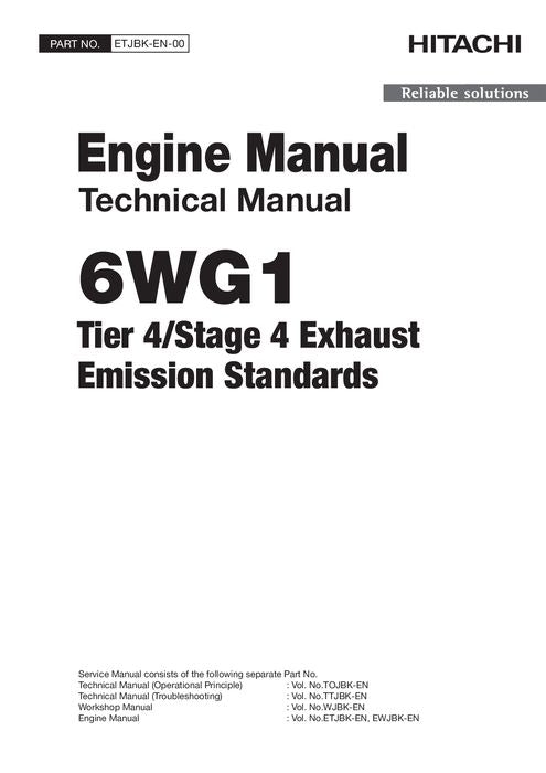 HITACHI 6WG1 ENGINE SERVICE MANUAL ETJBKEN00