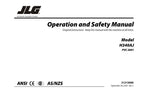 Manual del operador de mantenimiento y operación de la plataforma elevadora JLG H340AJ 31215006