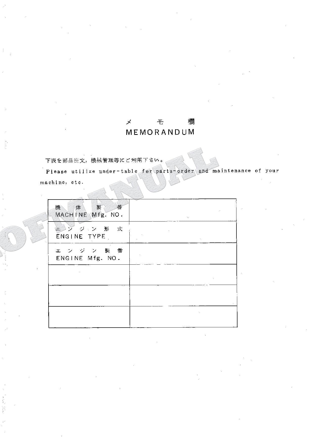 HITACHI WH04D Excavator Parts Catalog Manual P116-2-6
