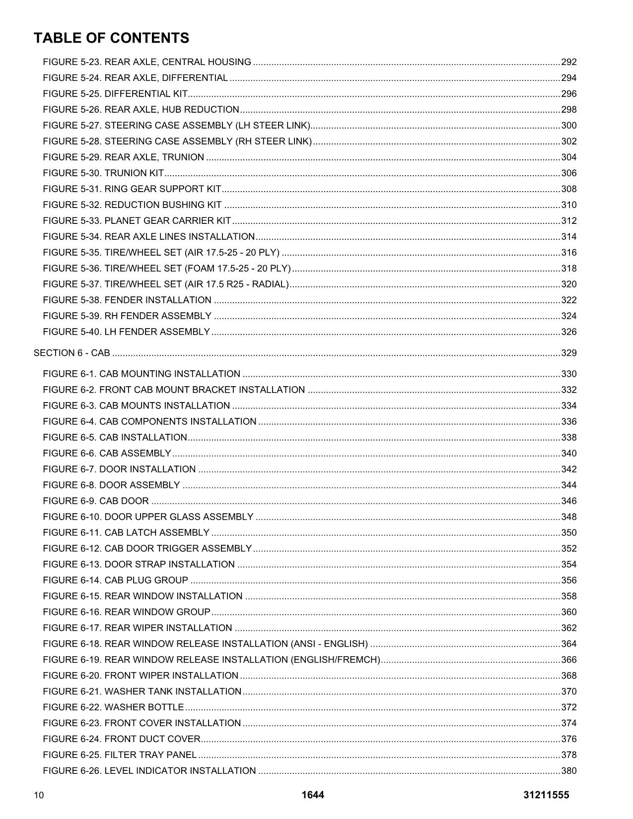 Manual del catálogo de piezas del manipulador telescópico JLG 1644 31211555