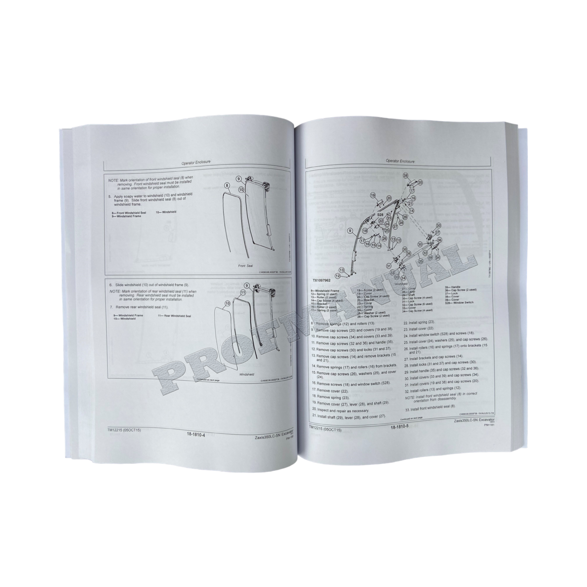 HITACHI ZAXIS 350LC-5N EXCAVATOR REPAIR SERVICE MANUAL + !BONUS!