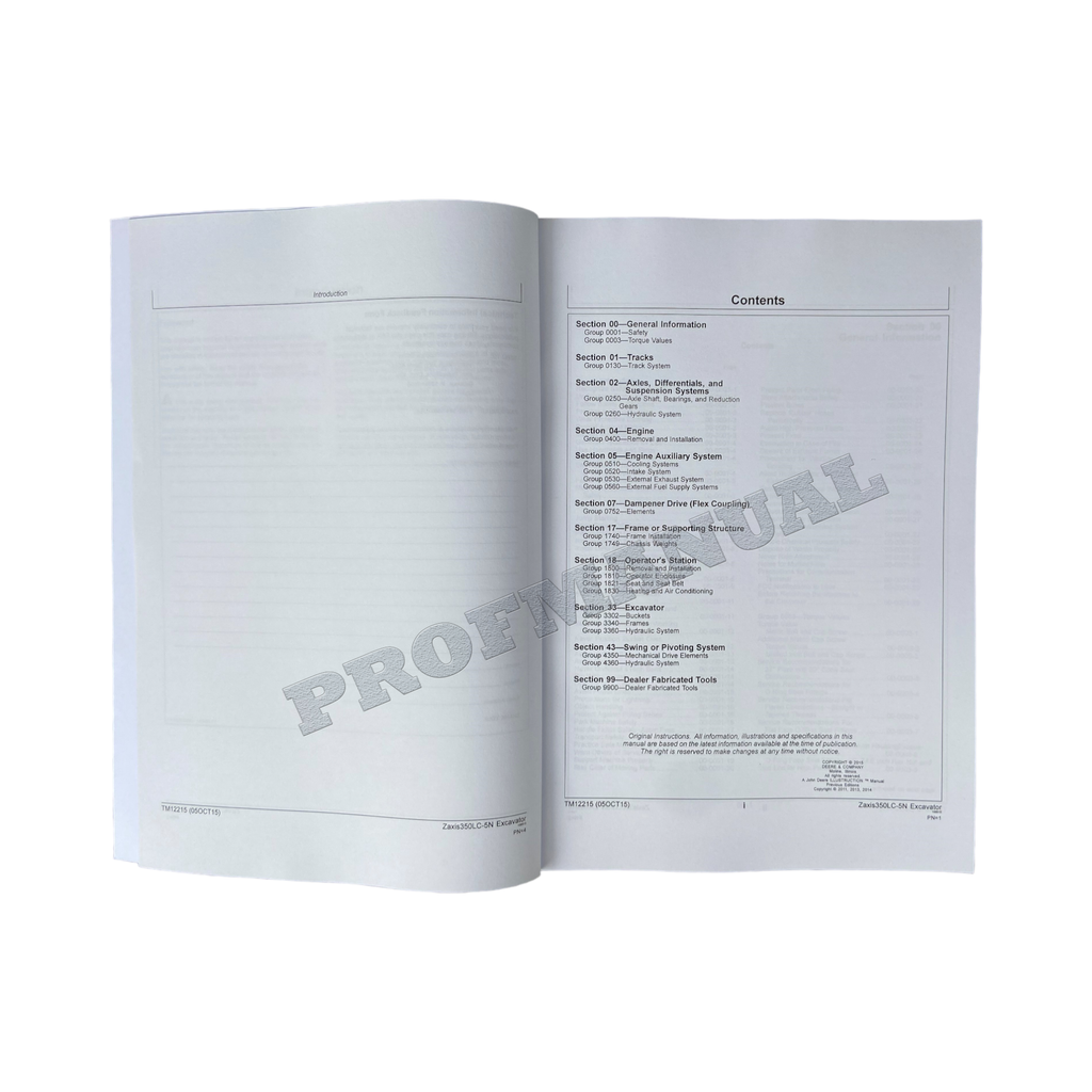 HITACHI ZAXIS 350LC-5N EXCAVATOR REPAIR SERVICE MANUAL + !BONUS!