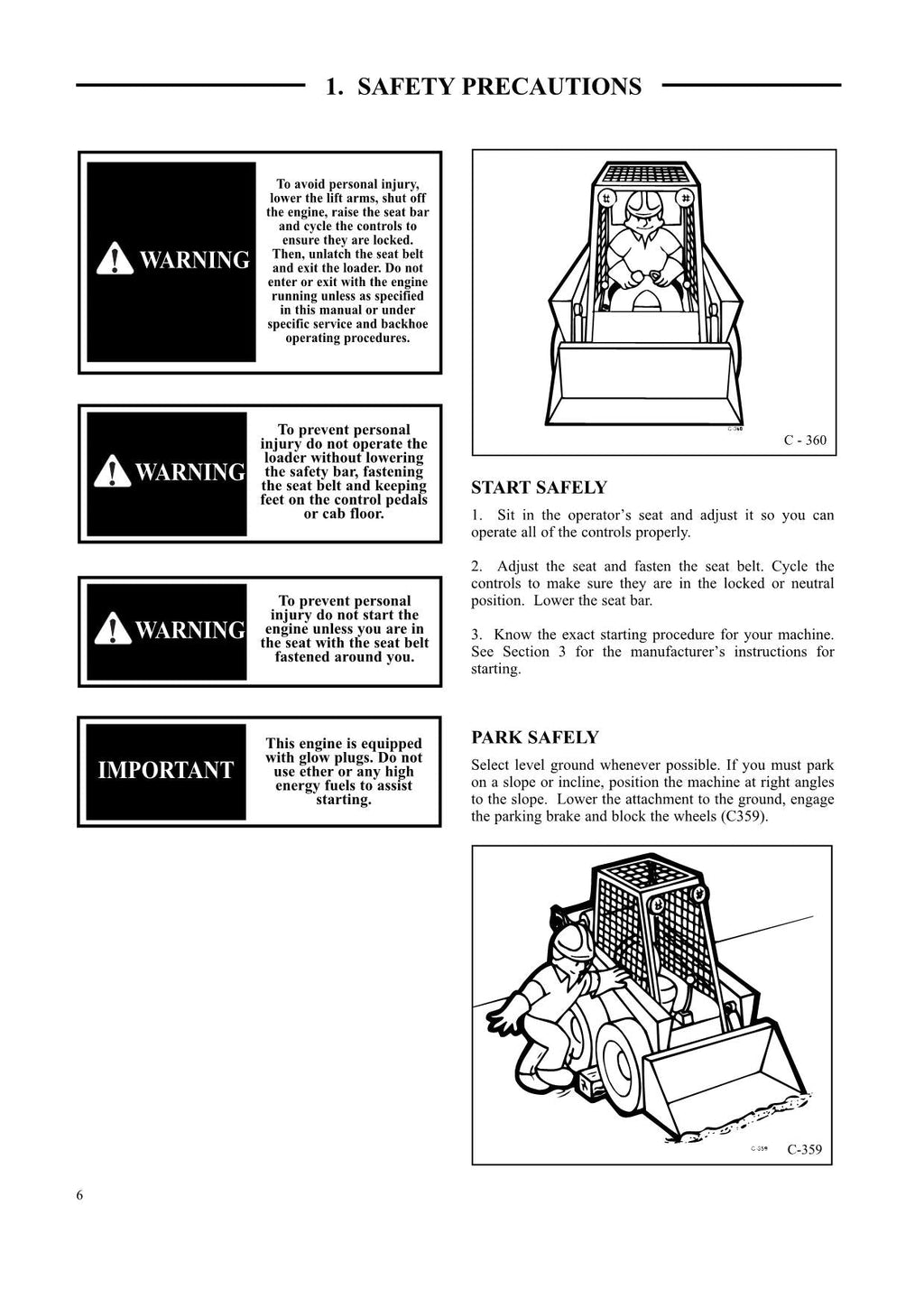 Hyundai HSL800T SKID STEER LOADER Operators Maintenance Manual