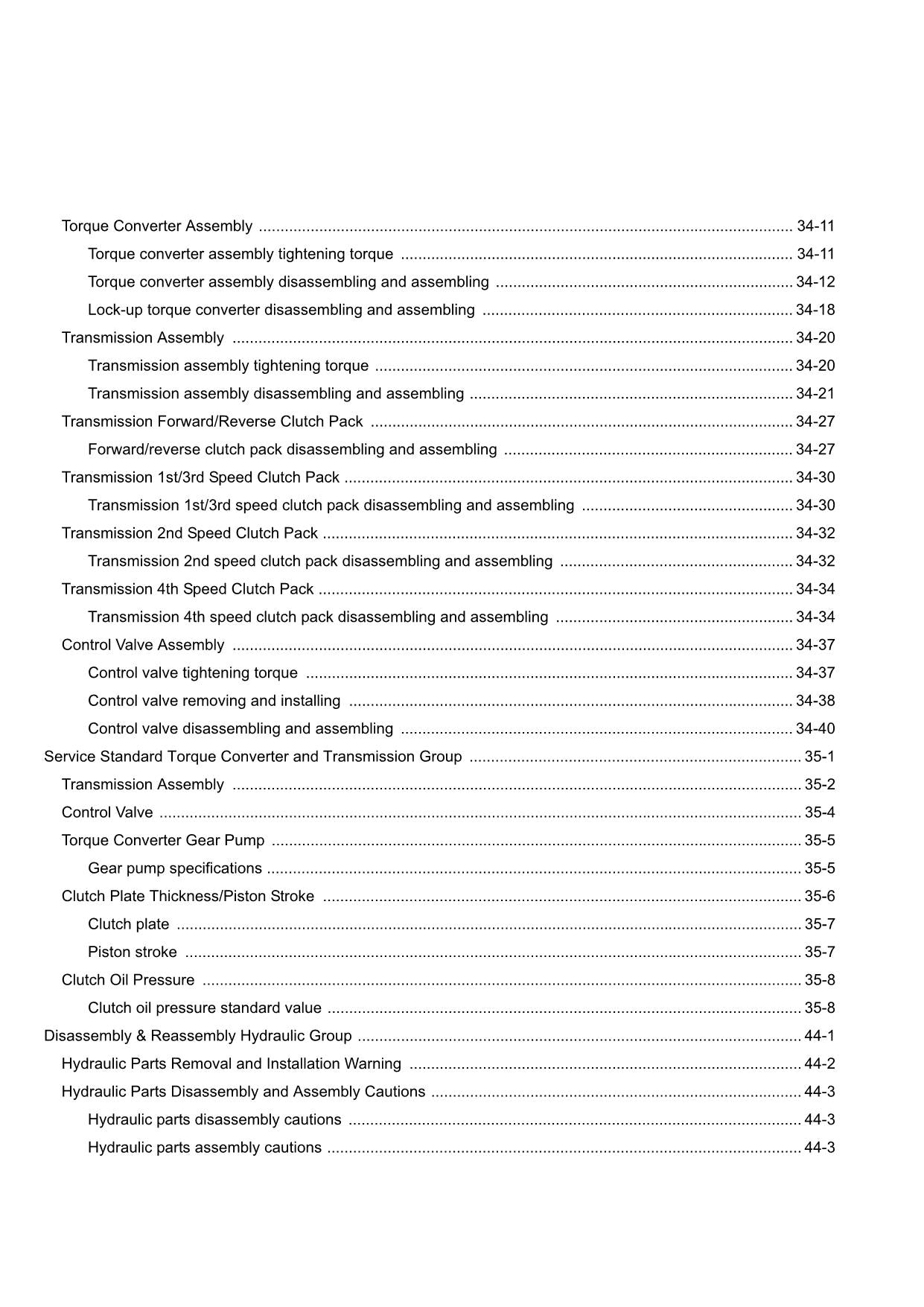 Hitachi ZW330 Wheel Loader Workshop Manual