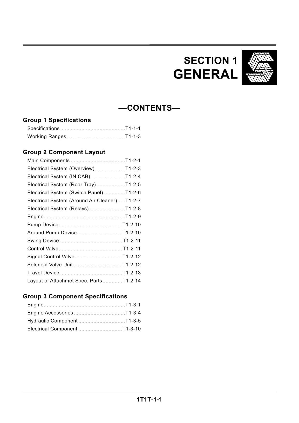 HITACHI ZX160LC-3 ZX180LC-3 Excavator Operational Principle Technical Manual