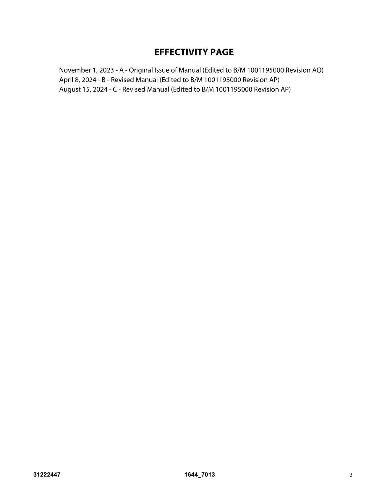 Manual del catálogo de piezas del manipulador telescópico JLG 1644 7013H 31222447