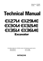 Hitachi EX29UE EX32UE EX36UE Operational Test Troublesh Scheme Service Manual