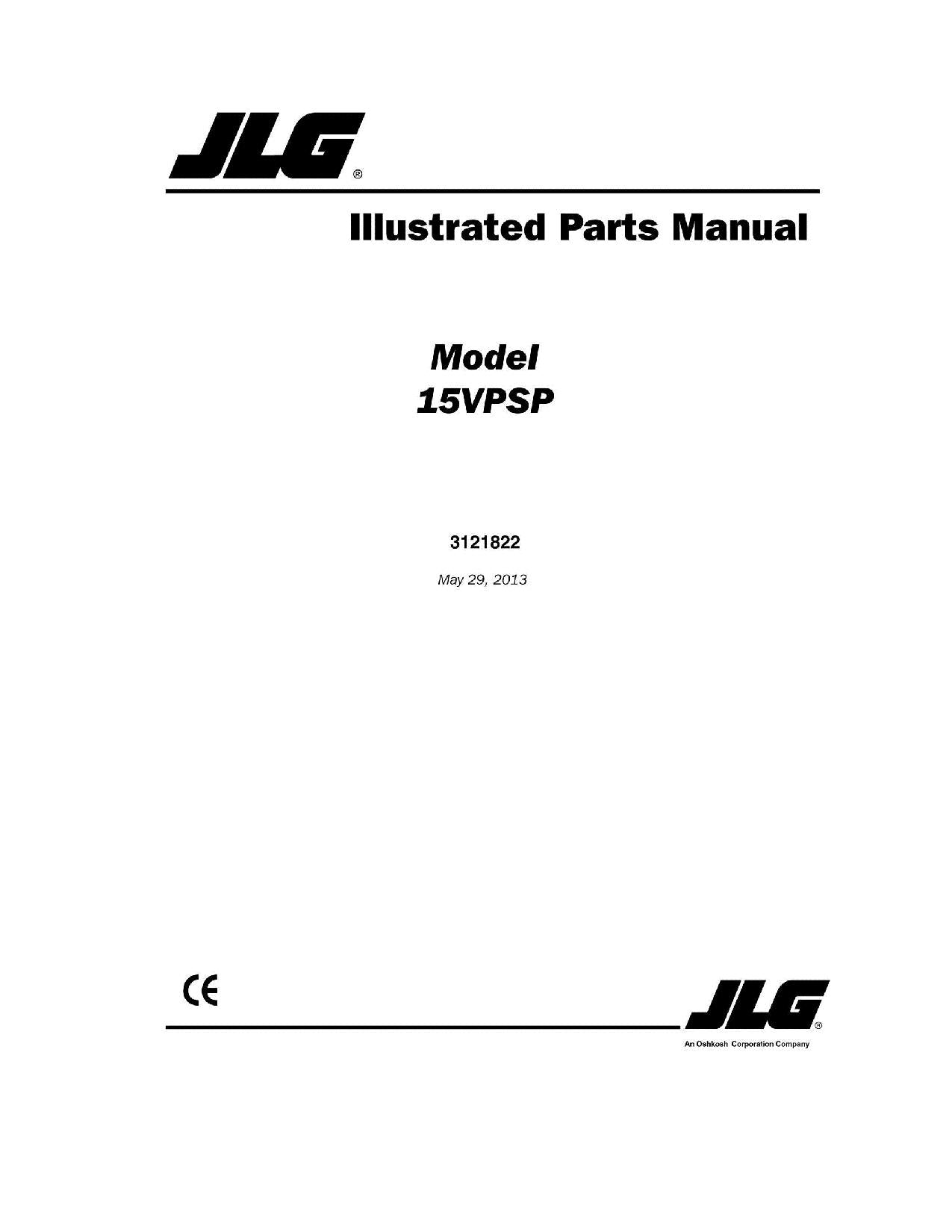 Manual del catálogo de piezas del mástil vertical JLG 15VPSP