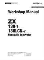 HITACHI ZAXIS ZX130-7 ZX130LCN-7 Excavator Oceanian market Workshop Manual