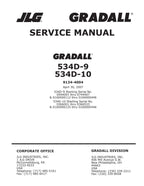 Servicio de operación del manipulador telescópico GRADALL JLG 534D-10 534D-9