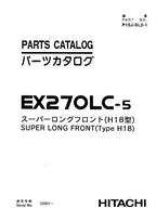 Manual del catálogo de piezas de la excavadora Hitachi EX270LC-5
