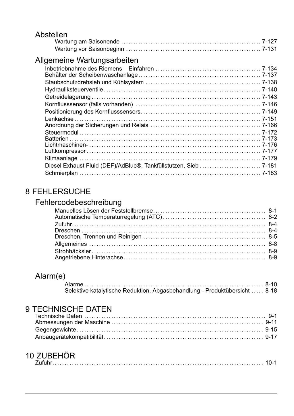 New Holland CX7 80 CX7 90 CX8 70 CX8 80 CX8 85 Mähdrescher Betriebsanleitung