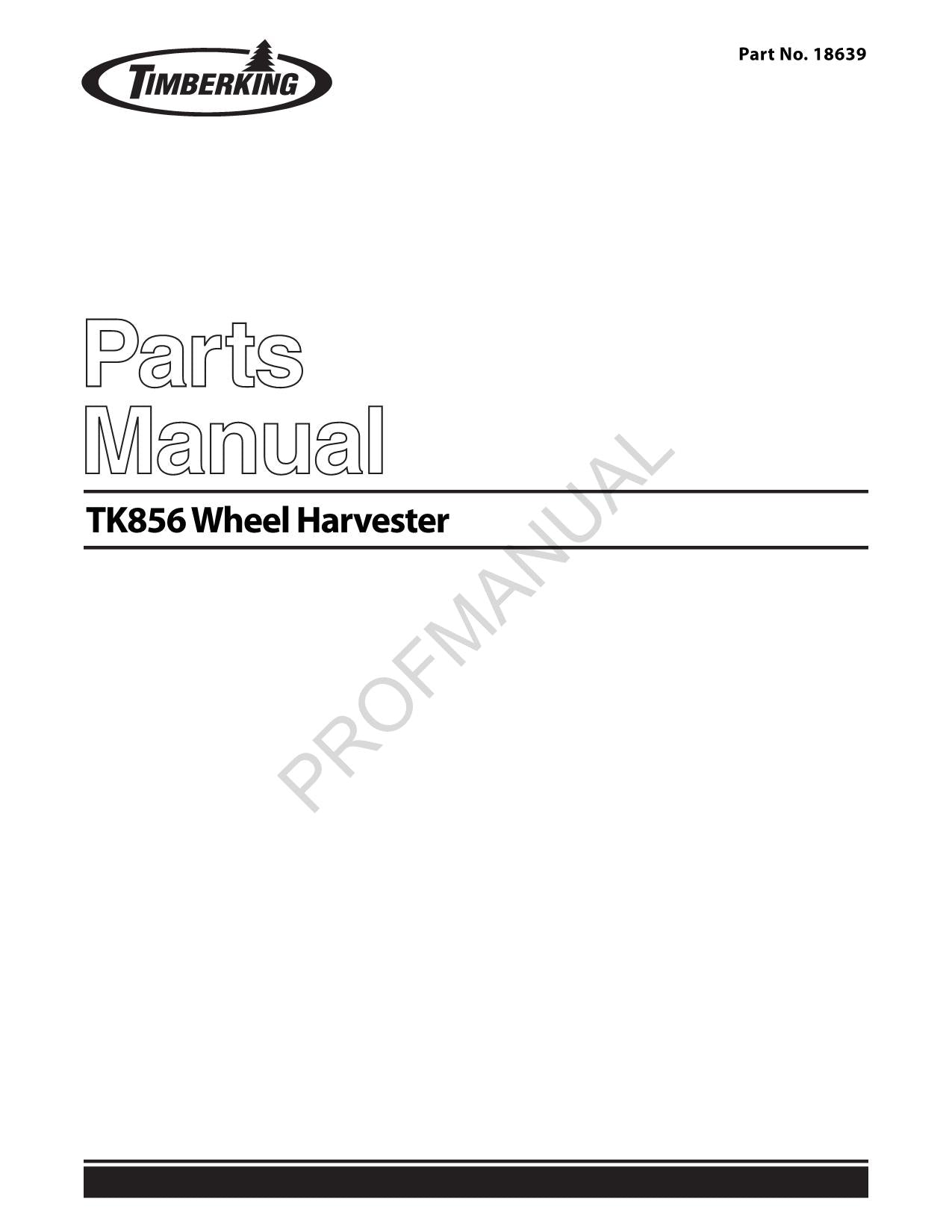 Manual del catálogo de piezas de la cosechadora de ruedas Caterpillar TK856 Tier 2