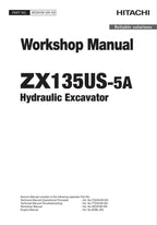 HITACHI ZAXIS ZX135US-5A Excavator Workshop Service Manual
