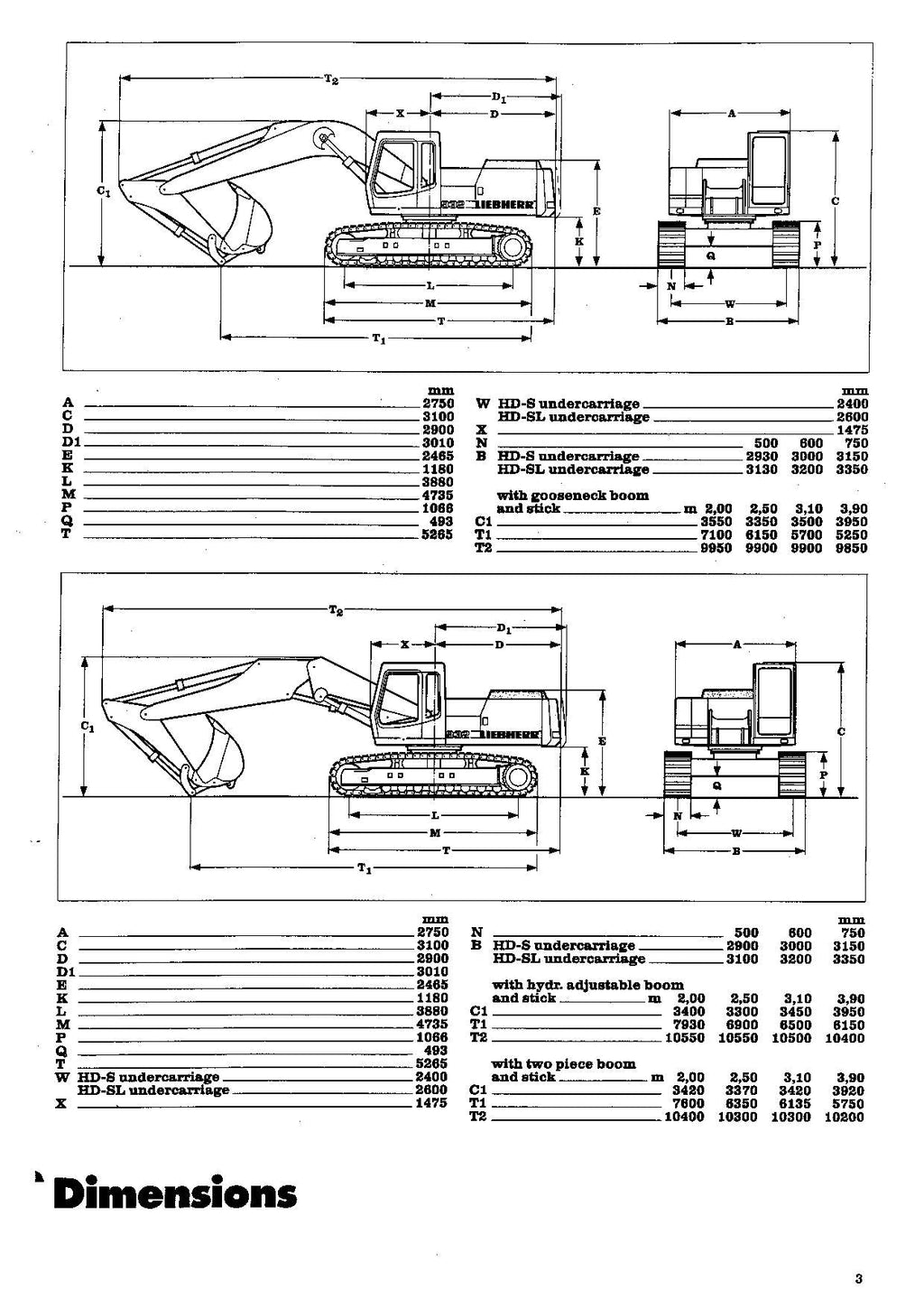 Liebherr R932 Litronic Excavator Operators manual serial 3001
