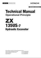 HITACHI ZAXIS ZX135US-7 Excavator Operational Principle Technical Manual