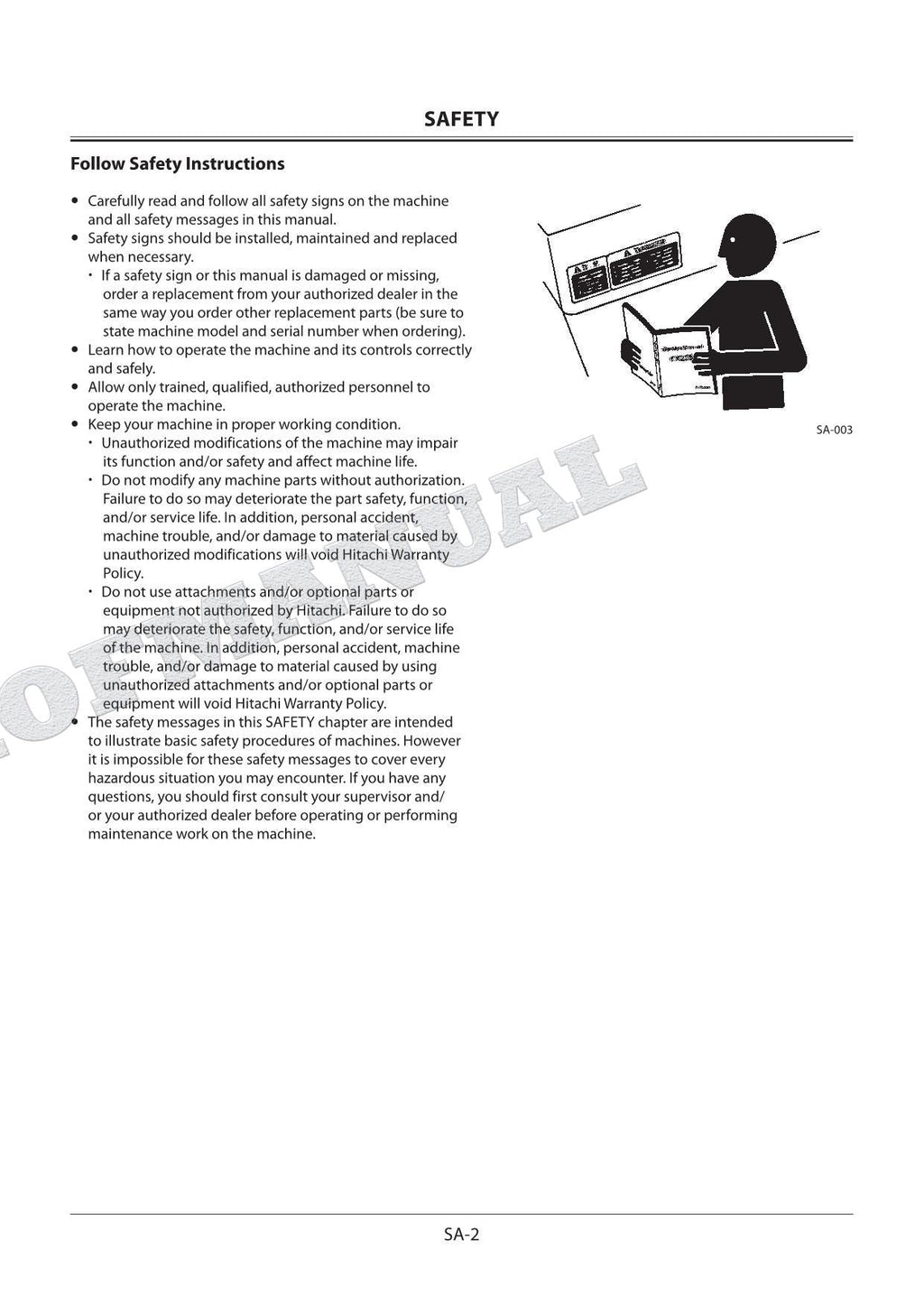 HITACHI ZX210LCN-G Excavator Service Manual Troubleshooting Big Schemes