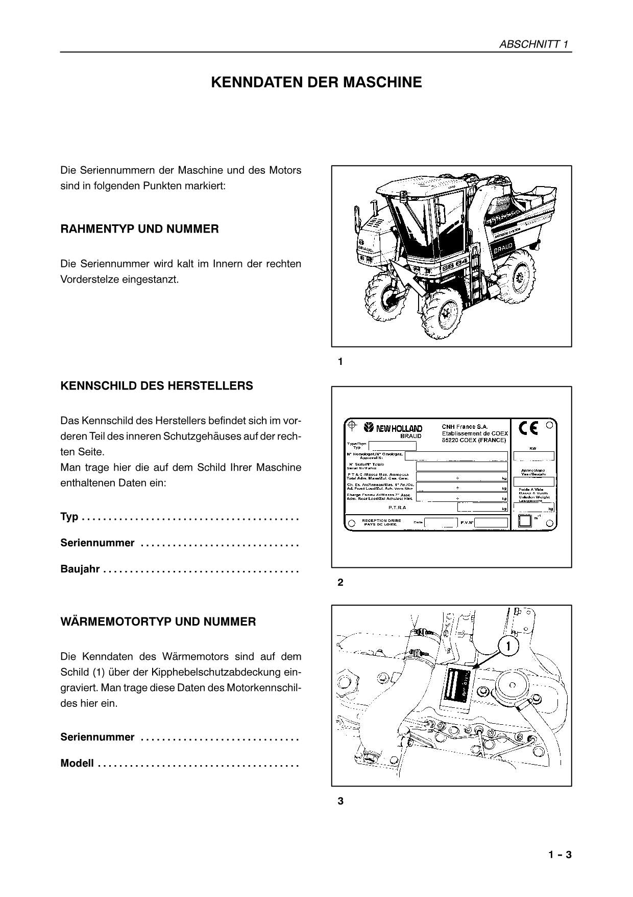 New Holland SB36 SB56 SB58 SB60 SB62 SB64 Mähdrescher Betriebsanleitung