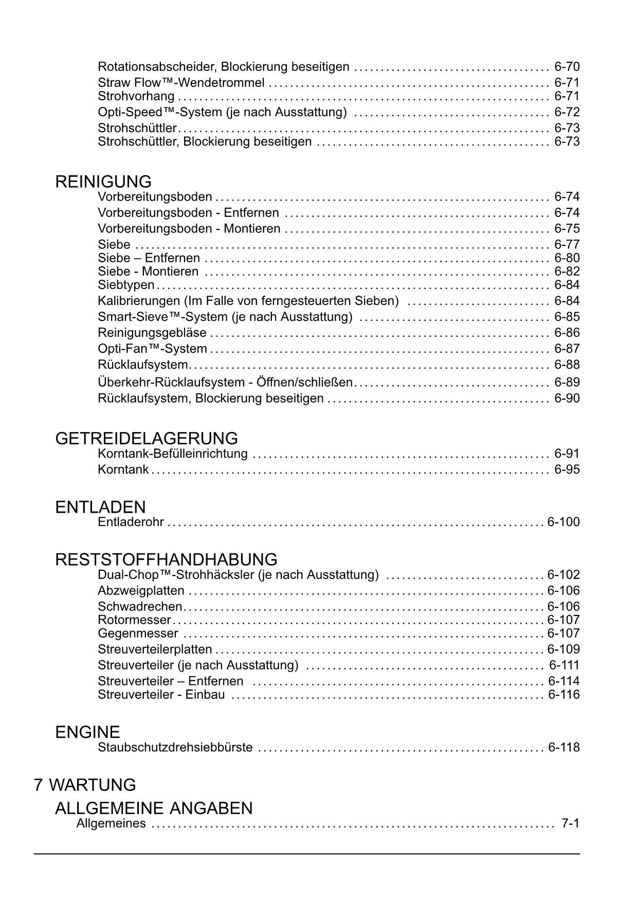 New Holland CX6 80 CX6 90 CX6 90 LATERALE Mähdrescher Betriebsanleitung Ab 1984