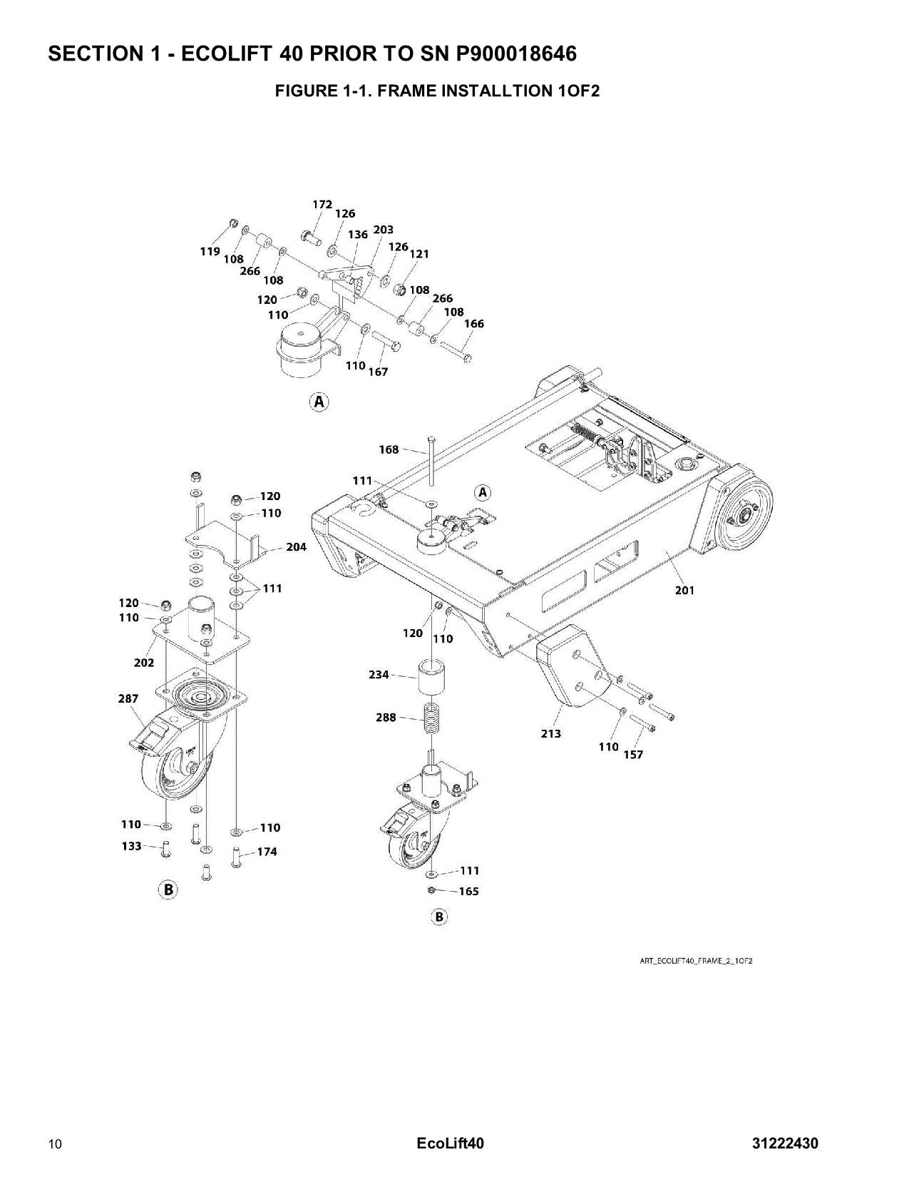 Manual del catálogo de piezas del mástil vertical JLG Ecolift 40