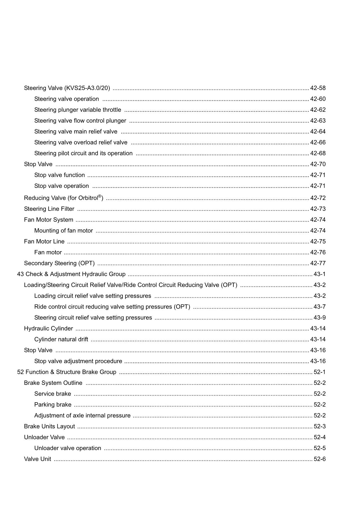 Hitachi ZW220-G Wheel Loader Technical Manual Operational Principle