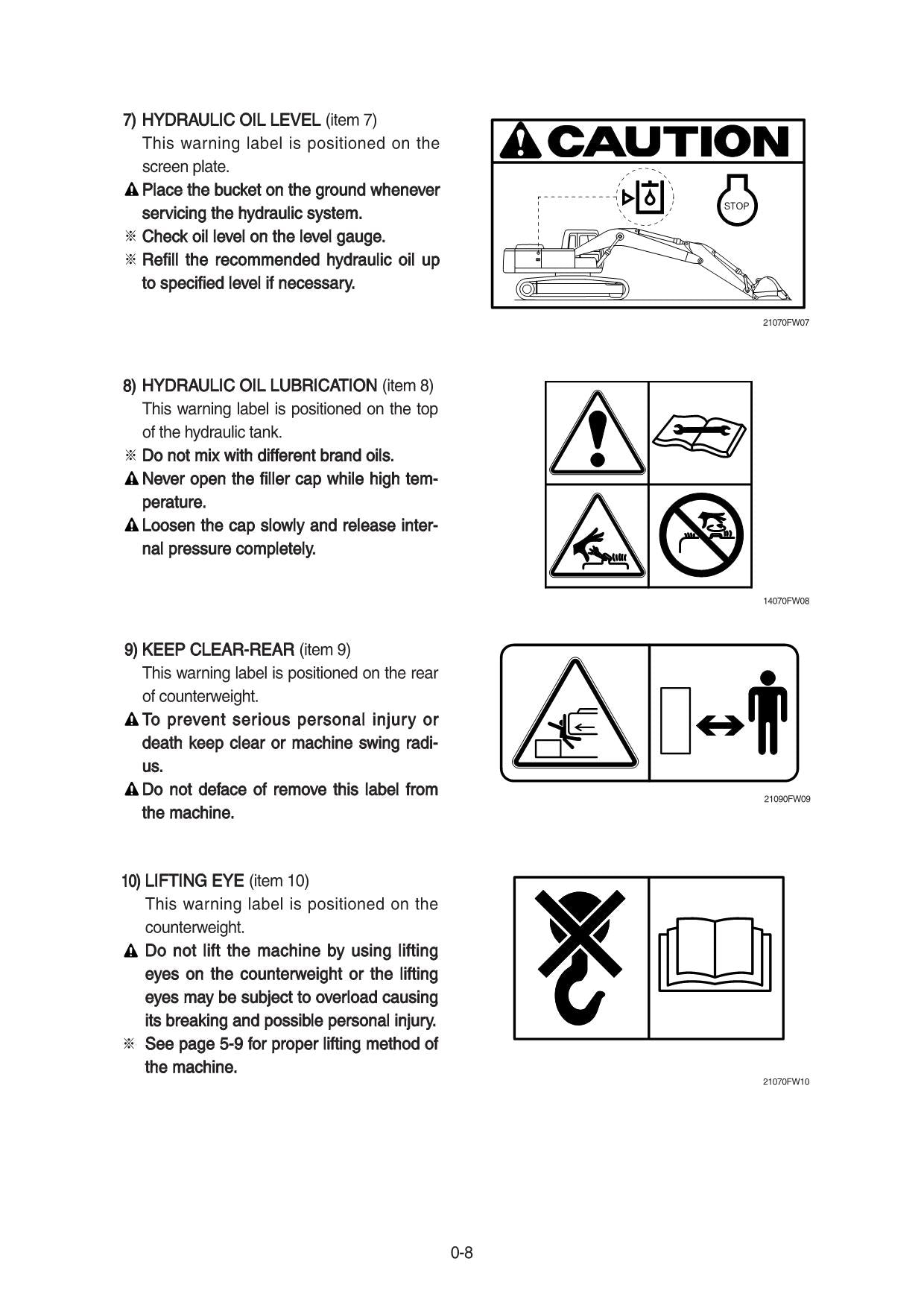 Hyundai R140LC-9A CRAWLER EXCAVATOR Operators Maintenance Manual