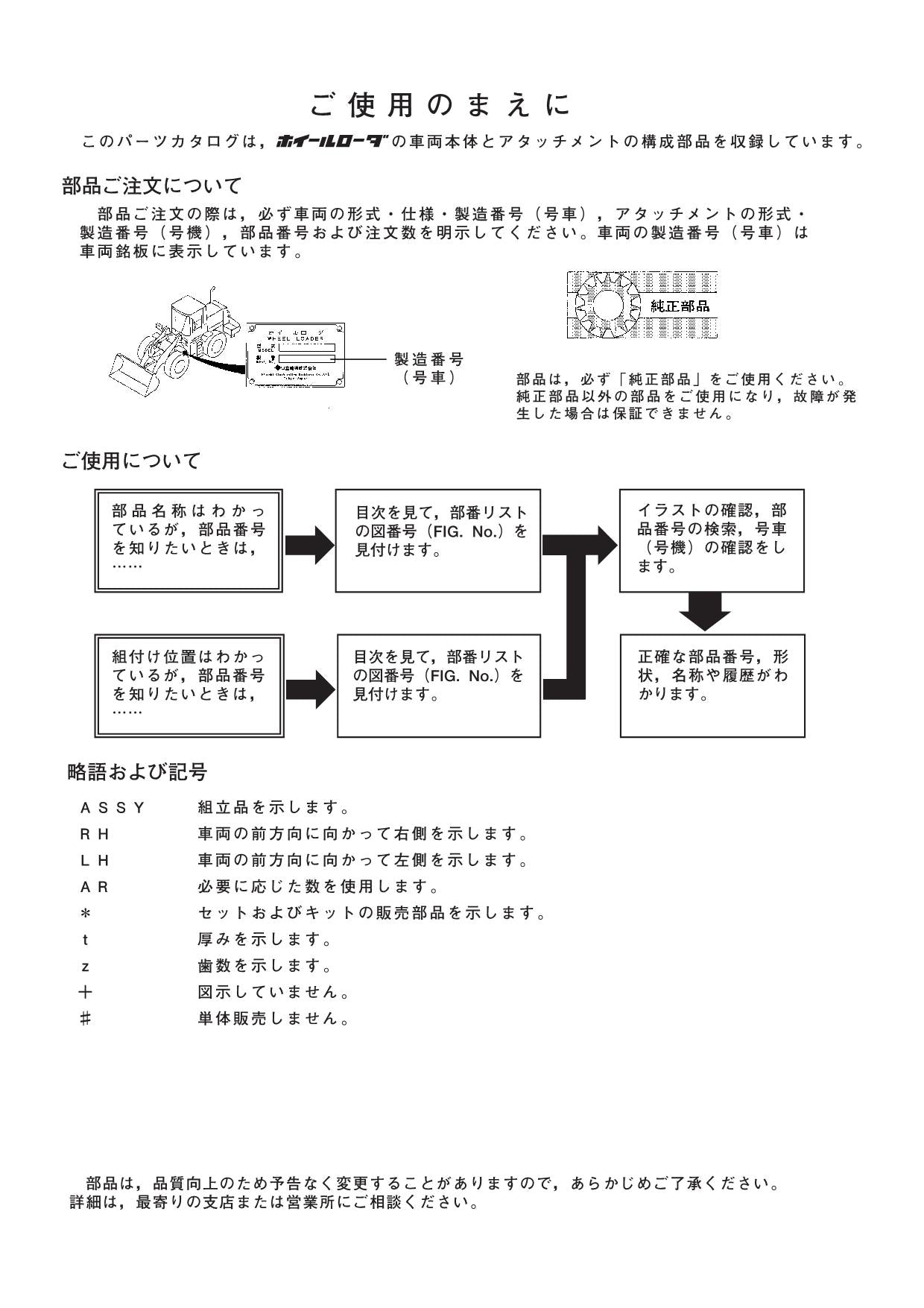 Hitachi LX70HD-7 Wheel Loader Parts Catalog Manual SN 000101-up