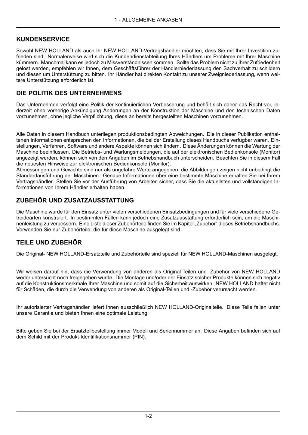 New Holland BR6090 Rundballenpresse Betriebsanleitung