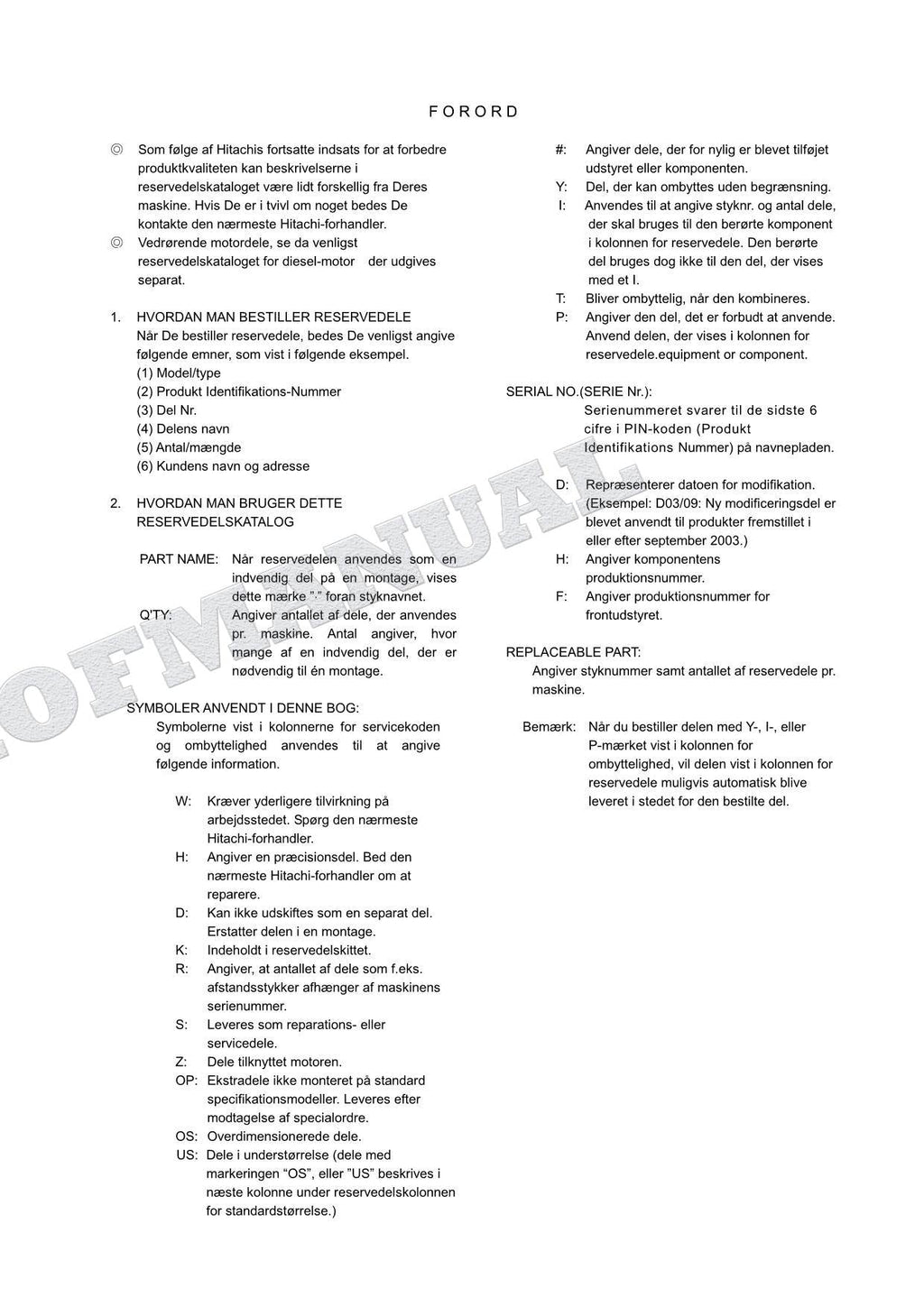 Manual del catálogo de piezas de excavadora con accesorio telescópico tipo almeja HITACHI ZX70LC ZX75US-A