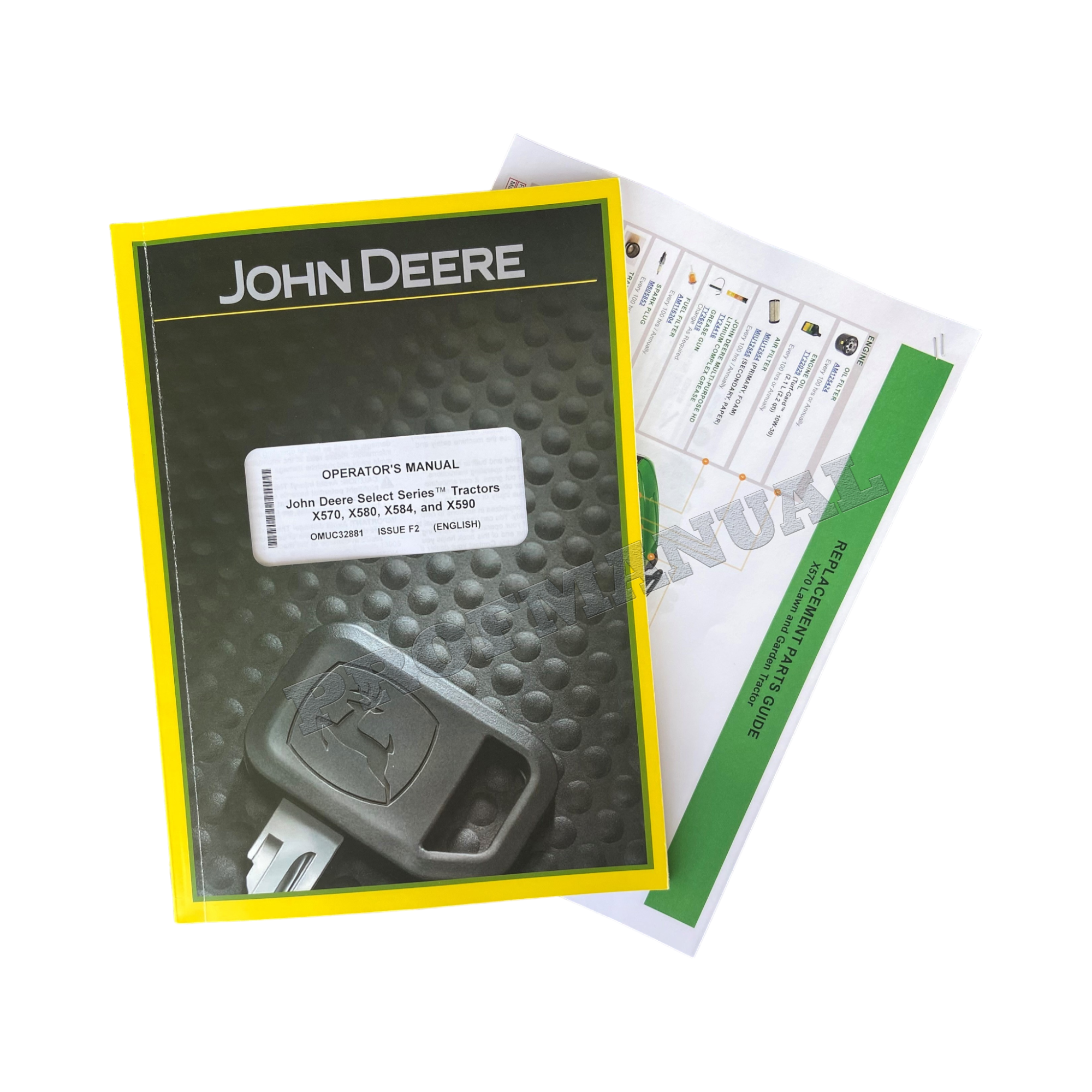 MANUAL DEL OPERADOR DEL TRACTOR JOHN DEERE X570 X580 X584 X590 + ¡BONIFICACIÓN!