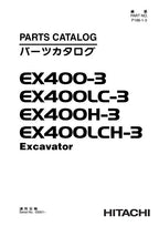 Manual del catálogo de piezas de la excavadora Hitachi EX400-3 EX400LC-3 EX400H-3 EX400LCH-3