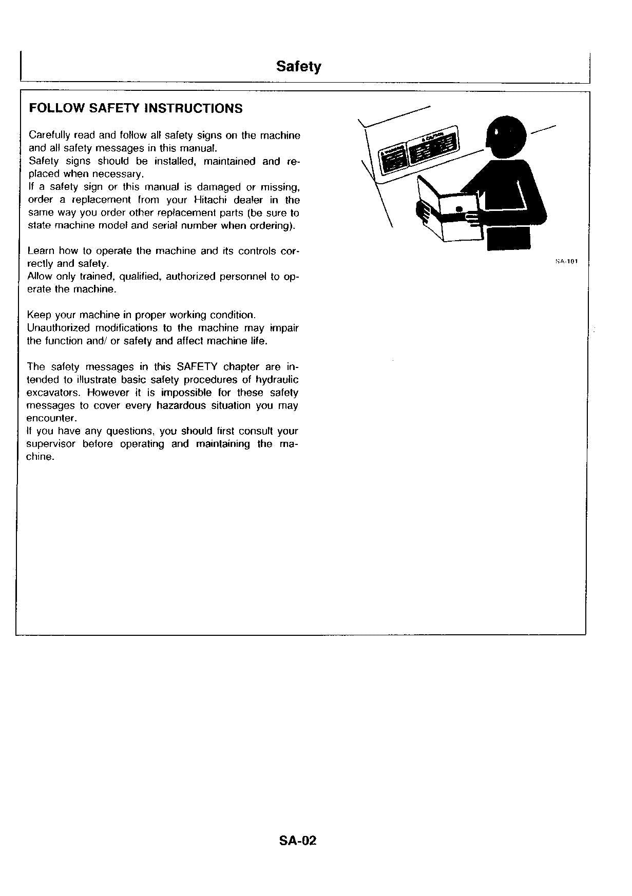 HITACHI EX60WD-2 Excavator Service Manual