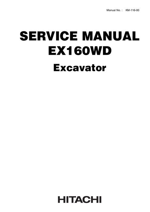 HITACHI EX160WD EXCAVATOR SERVICE MANUAL