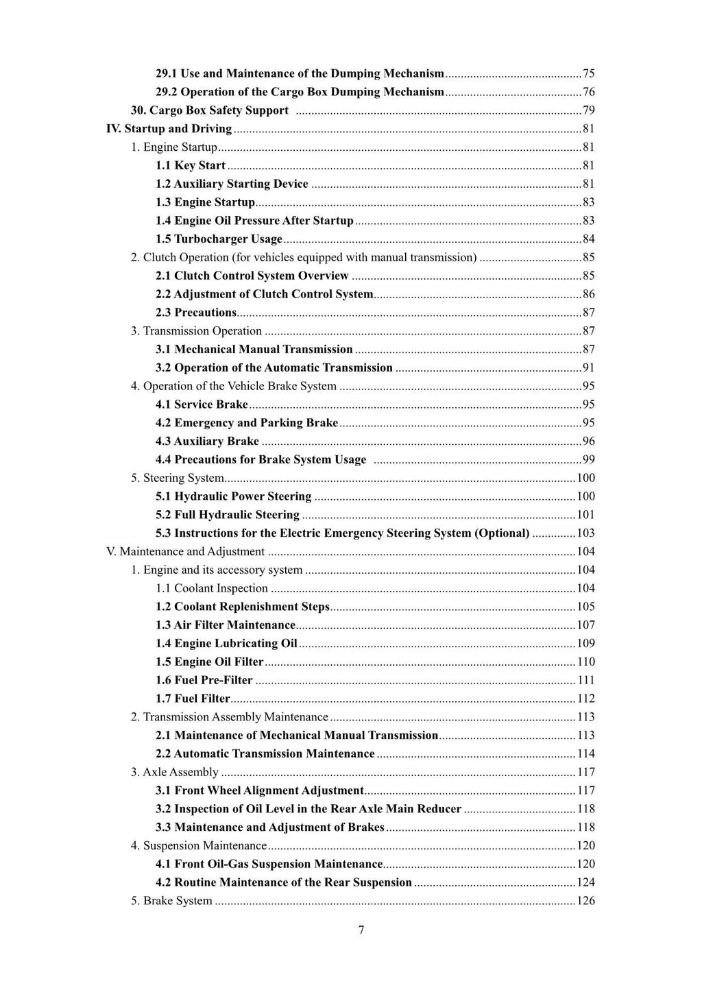 Manual de mantenimiento del operador de camiones volquete Hyundai HDT90 HDT105