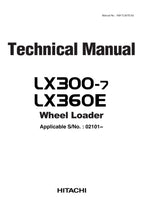 Hitachi LX300-7 LX360E Wheel Loader Technical Manual