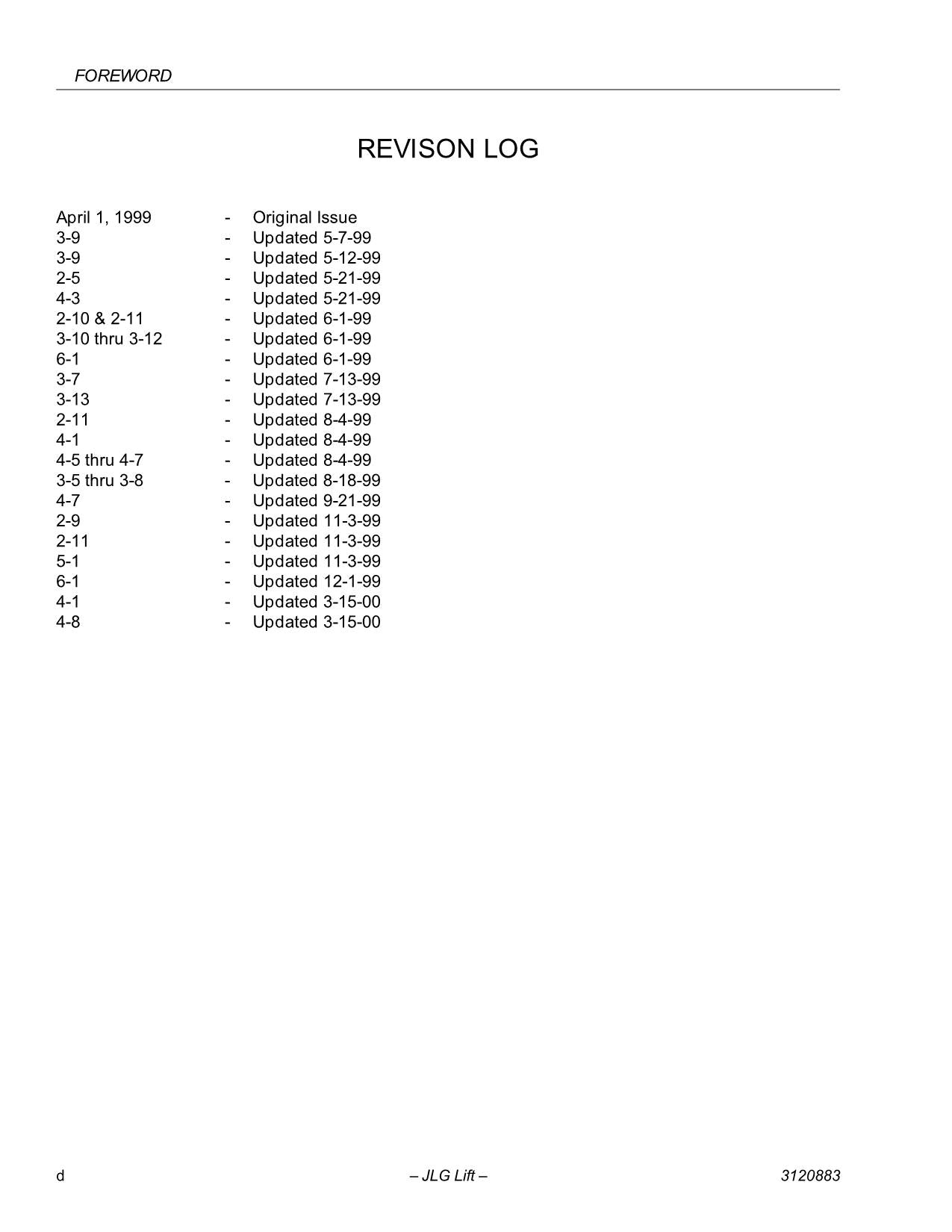 Manual del operador de mantenimiento de plataformas elevadoras JLG E45A E45AJ M45A M45AJ 3120883