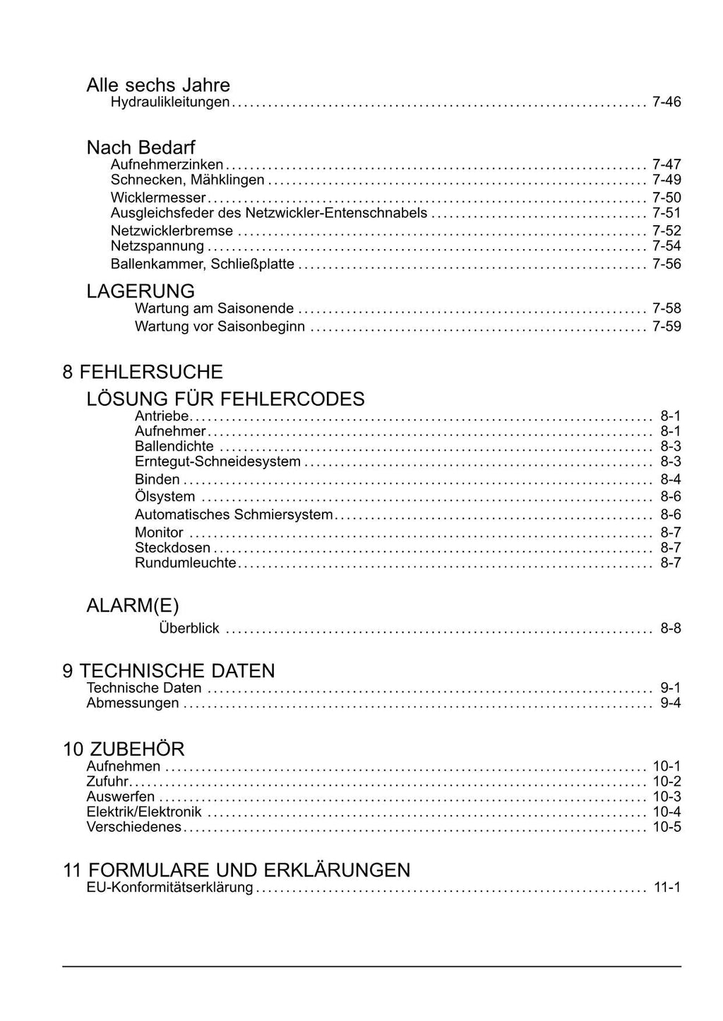 New Holland Roll Baler 125 Rundballenpresse Betriebsanleitung Ab 7312