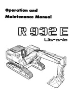 Liebherr ER932 Litronic Excavator Operators manual