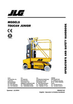 TOUCAN Junior 6A Junior 8A Vertical Lift Maintenance Operation Operators Manual