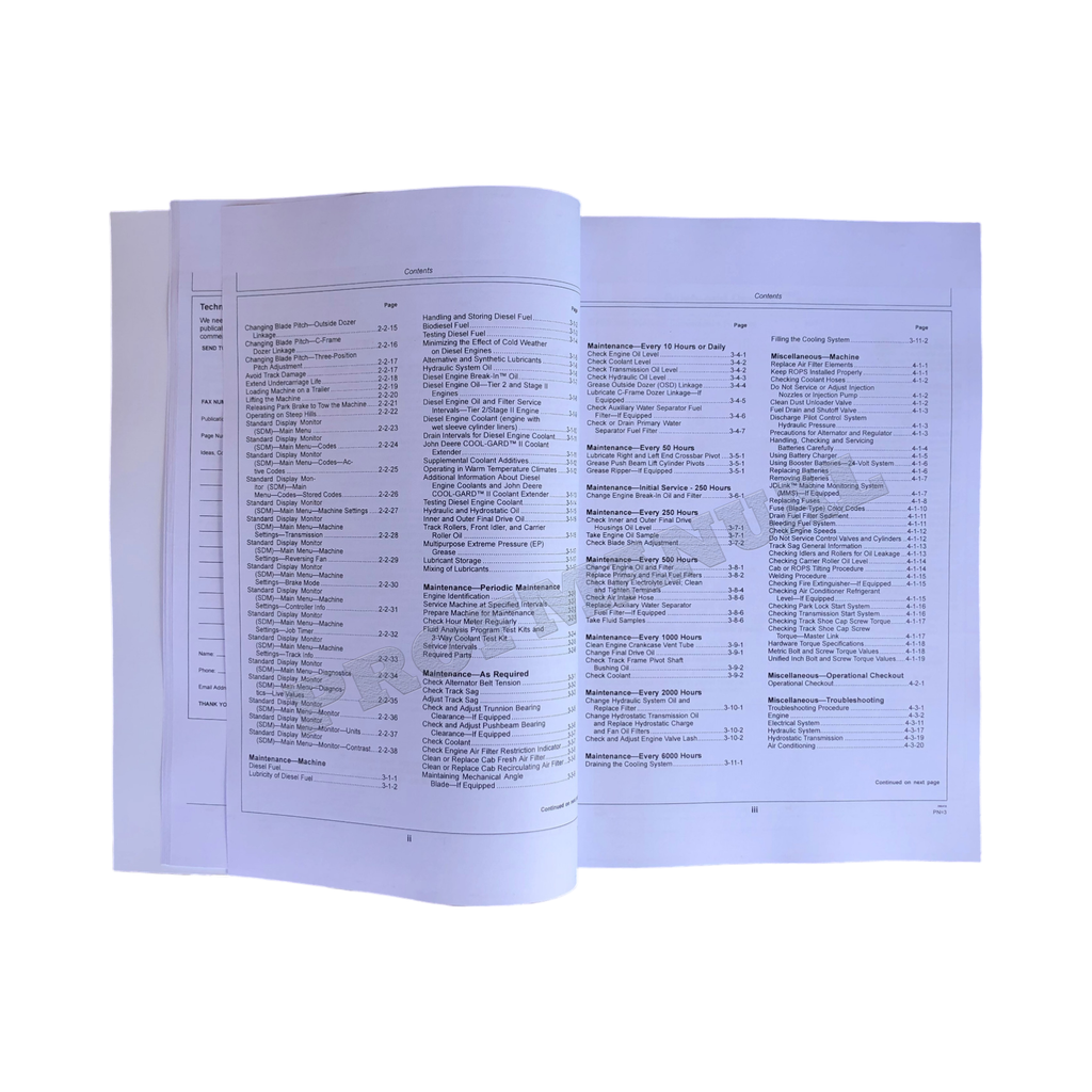 MANUAL DEL OPERADOR DE LA TOPADORA SOBRE ORUGAS JONH DEERE 850J + ¡BONIFICACIÓN! 