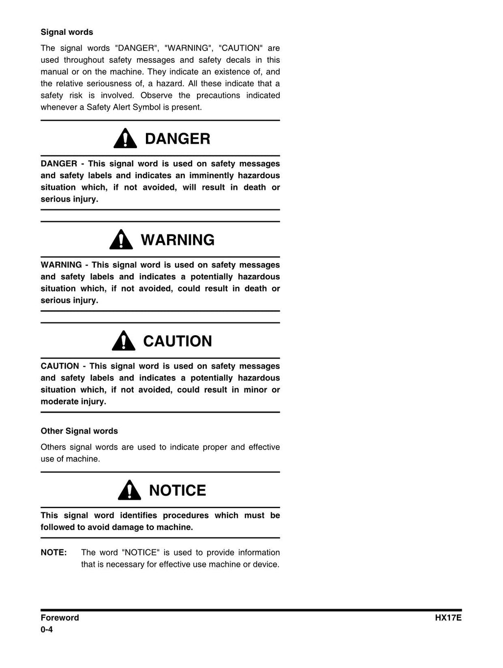 Hyundai HX17E CRAWLER EXCAVATOR Operators Maintenance Manual